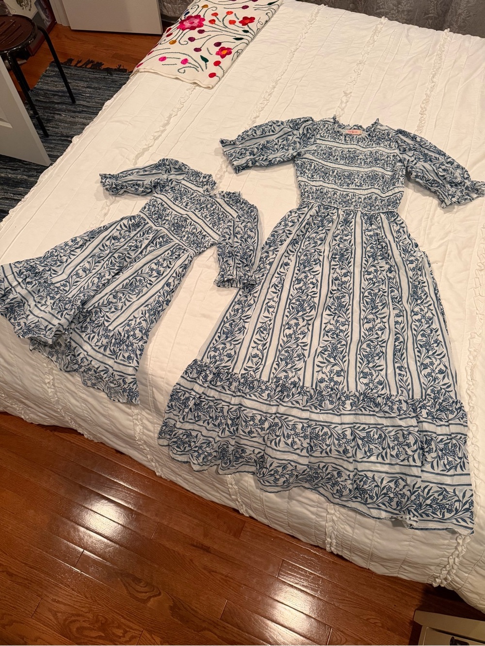 Ivy City Co Blue and White Maxi Dress - Floral Print